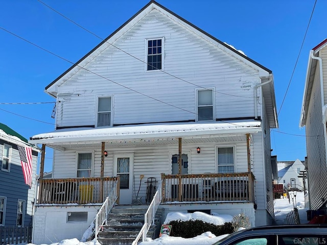 view of front facade with a porch