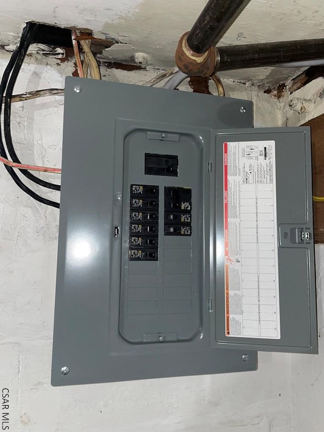 utility room with electric panel