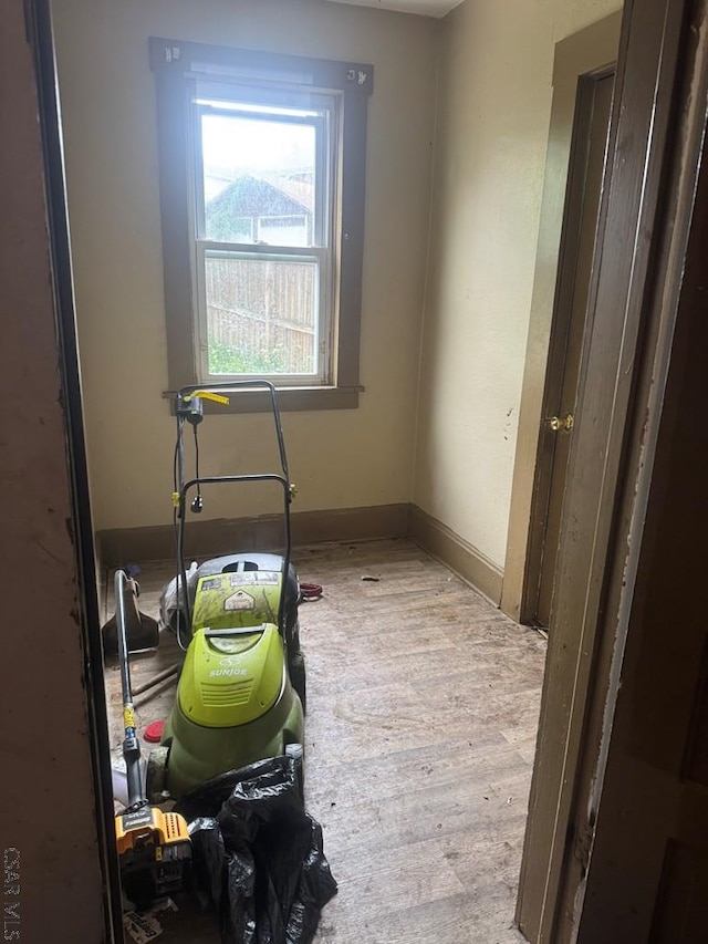 100 Cook St, Johnstown, PA 15906 - washroom with baseboards and wood finished floors