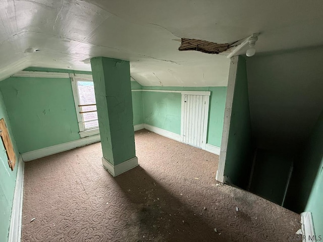 717-719 Messenger St, Johnstown, PA 15902 - bonus room featuring vaulted ceiling and baseboards