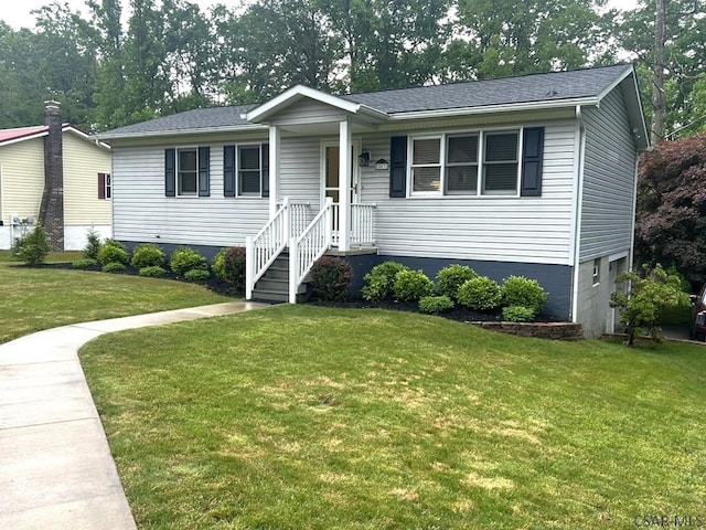503 Welsh Valley Rd, Johnstown, PA 15905 - ranch-style home with a front yard and a shingled roof
