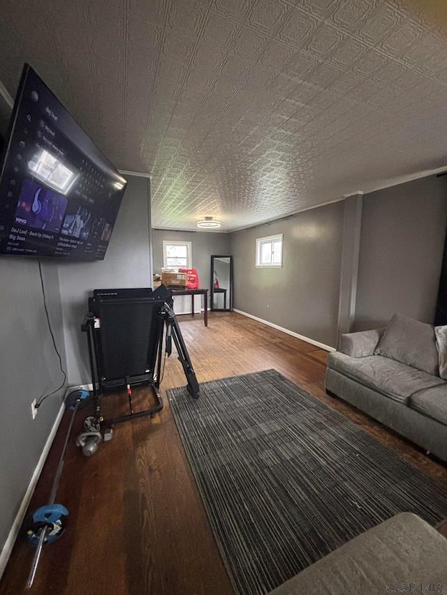 115 N St, Johnstown, PA 15906 - playroom featuring baseboards and wood finished floors