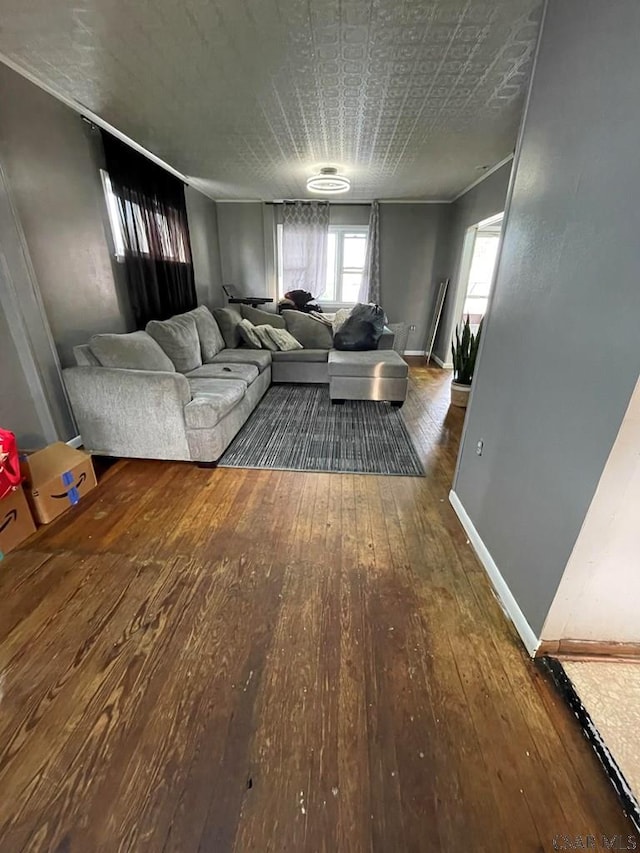 115 N St, Johnstown, PA 15906 - living area with baseboards and hardwood / wood-style flooring