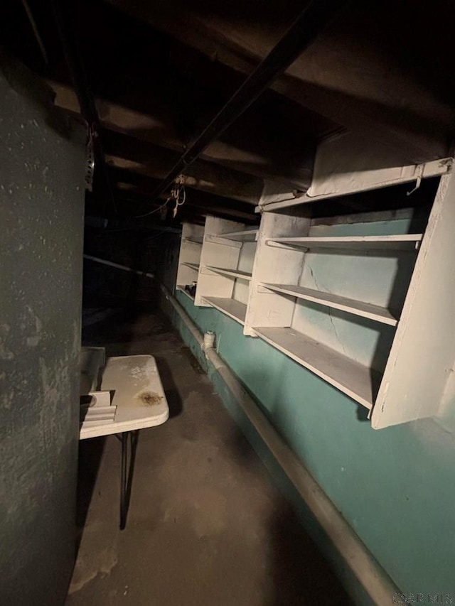 115 N St, Johnstown, PA 15906 - details with unfinished concrete flooring