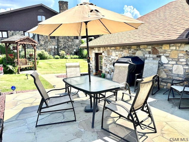 1727 Ringling Ave, Johnstown, PA 15902 - view of patio featuring outdoor dining area