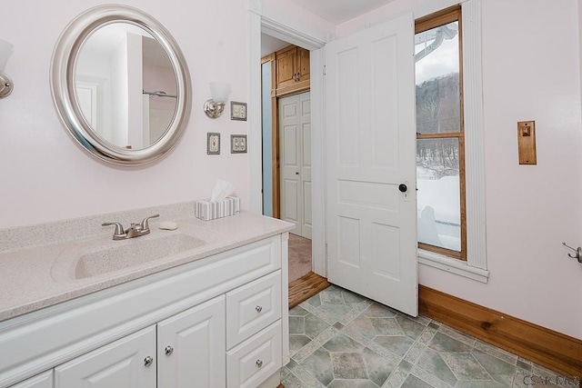 bathroom featuring vanity