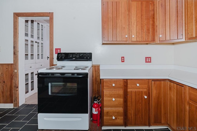 kitchen with range with electric stovetop