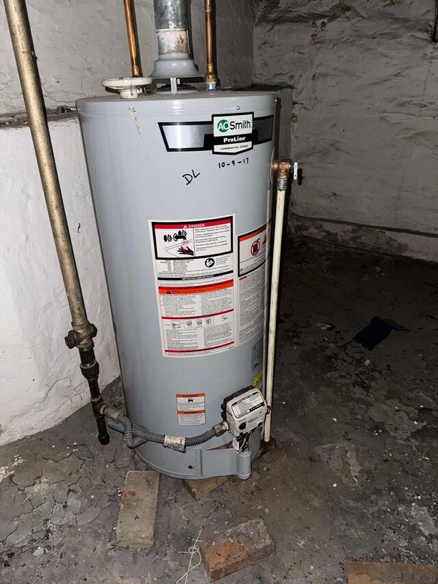 utilities with gas water heater