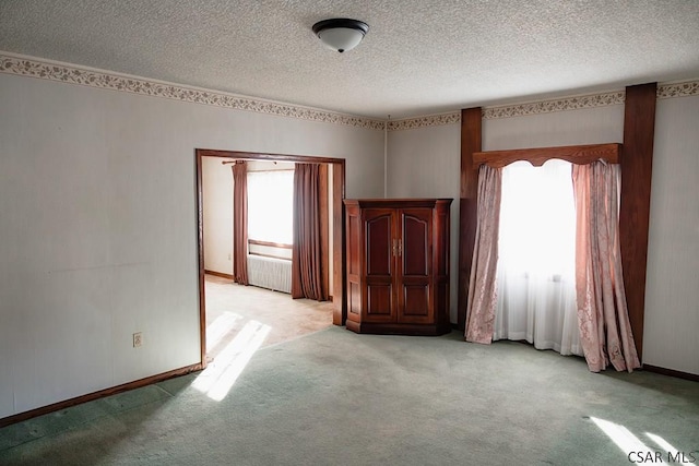 spare room with light carpet