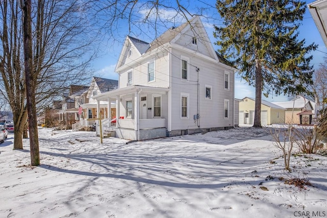 exterior space with a porch