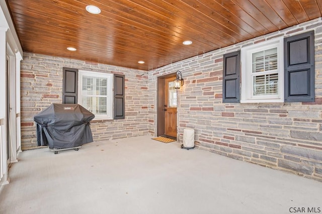 view of patio / terrace with area for grilling