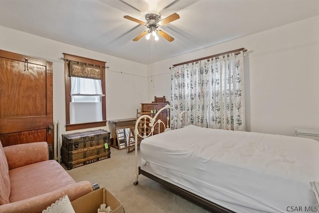 624 Oden St, Confluence, PA 15424 - carpeted bedroom with ceiling fan