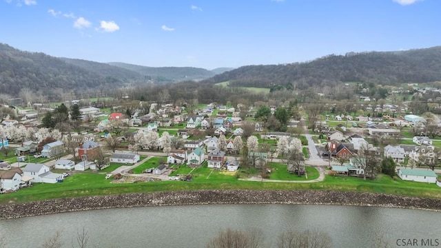 624 Oden St, Confluence, PA 15424 - bird's eye view featuring a residential view and a water and mountain view
