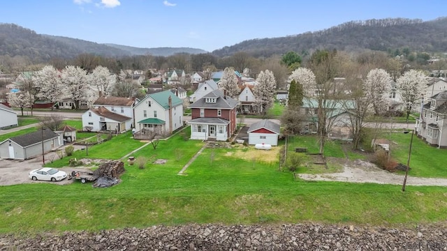 624 Oden St, Confluence, PA 15424 - bird's eye view with a mountain view and a residential view