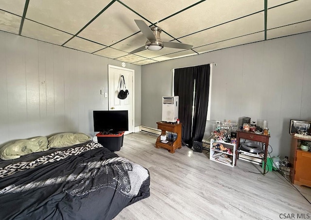304 Oak St, Conemaugh, PA 15909 - bedroom featuring light wood finished floors and a baseboard heating unit