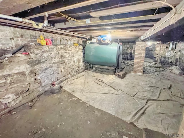 view of basement