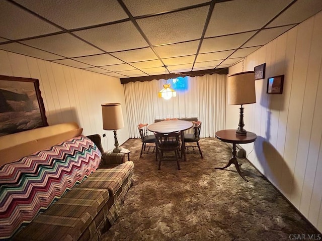 2269 Sunshine Ave, Johnstown, PA 15905 - carpeted dining room featuring a paneled ceiling