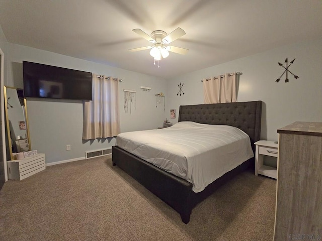 9285 Mason Dixon Hwy, Salisbury, PA 15558 - bedroom featuring ceiling fan and dark colored carpet
