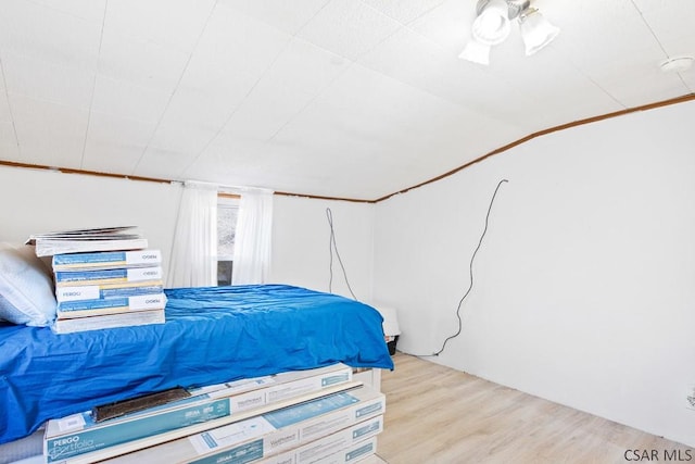 bedroom featuring light hardwood / wood-style flooring