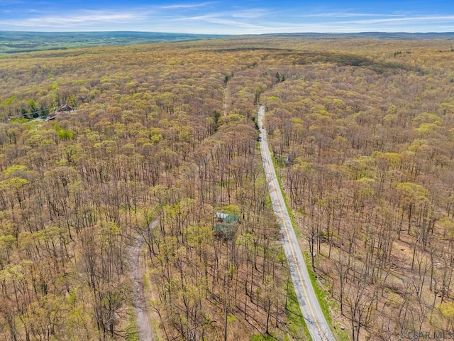 706 Laurel Summit Rd, Boswell, PA 15531 - aerial view of property and surrounding area featuring property parcel outlined and a heavily wooded area