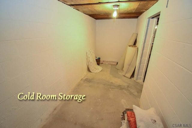 312 Furnari Ave, Johnstown, PA 15905 - unfinished below grade area featuring concrete block wall