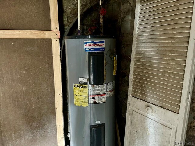 utilities featuring electric water heater