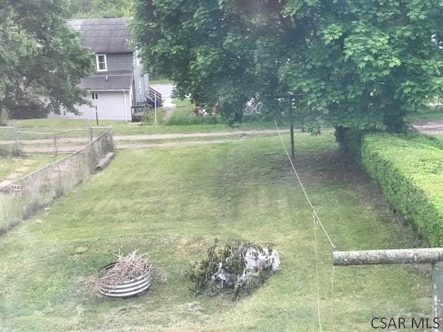 532 1st St, Windber, PA 15963 - view of yard featuring an attached garage