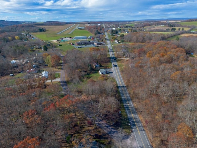 drone / aerial view featuring a rural view