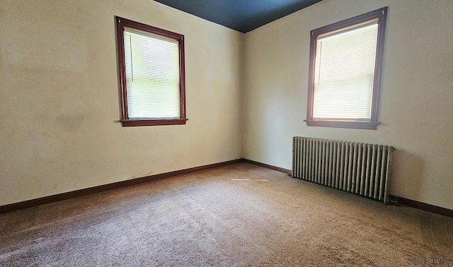 241 Grazier St, Johnstown, PA 15906 - carpeted empty room featuring radiator and baseboards