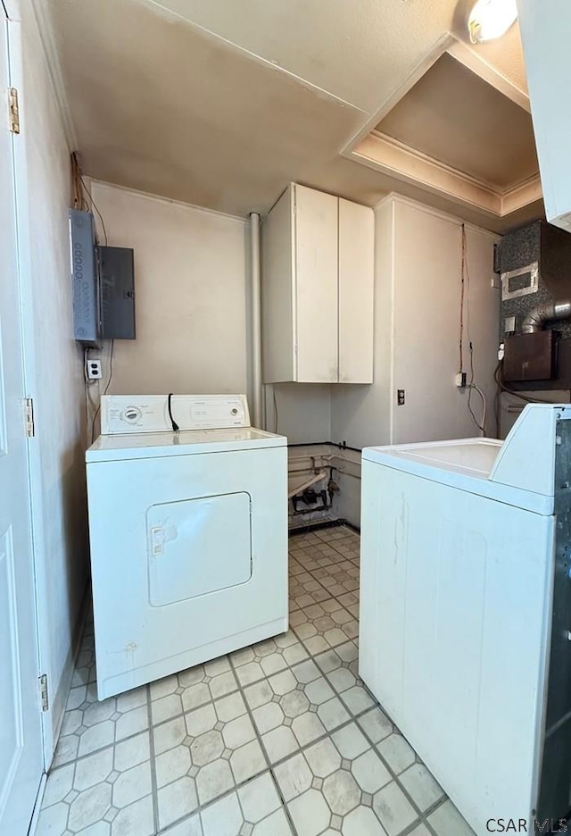 washroom featuring laundry area and washer and dryer