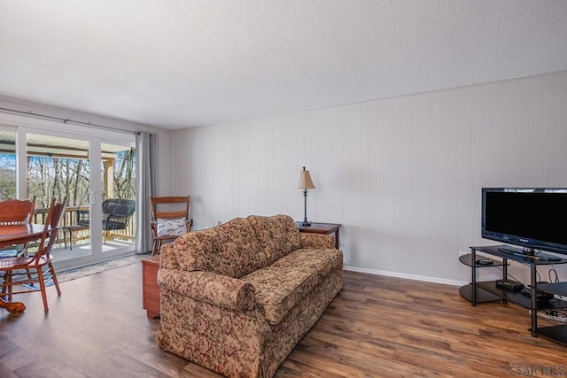 218 Rocky Ridge Rd, Jennerstown, PA 15547 - living room with baseboards and wood finished floors
