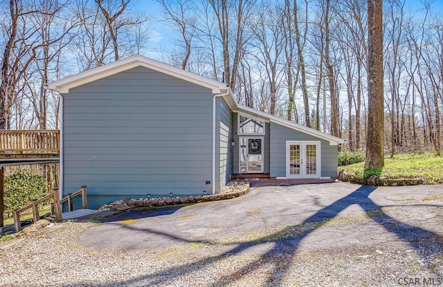 218 Rocky Ridge Rd, Jennerstown, PA 15547 - view of home's exterior featuring french doors
