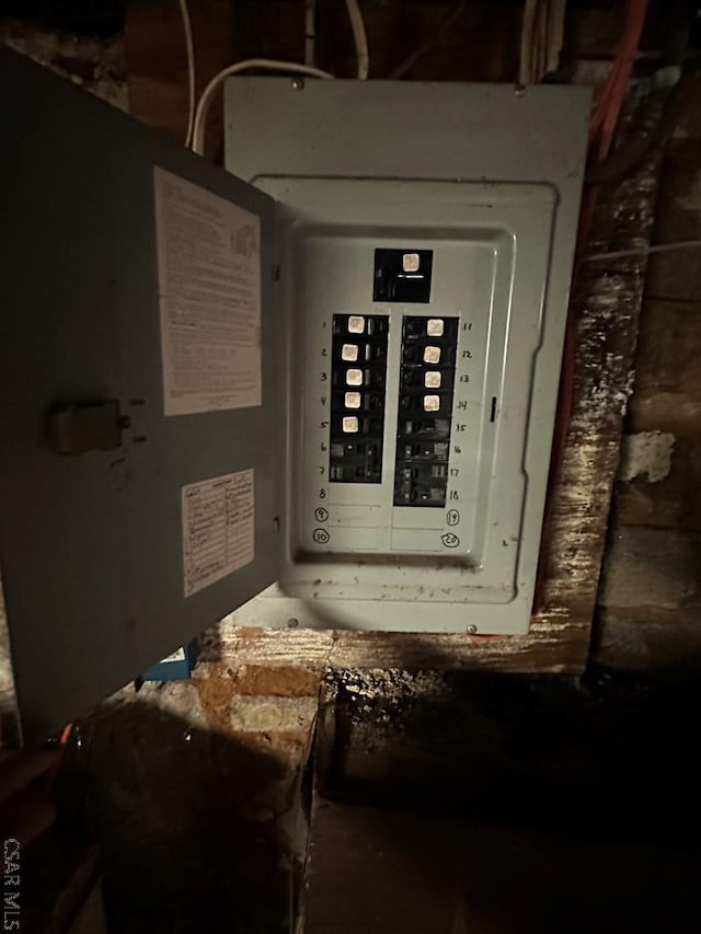 utility room with electric panel