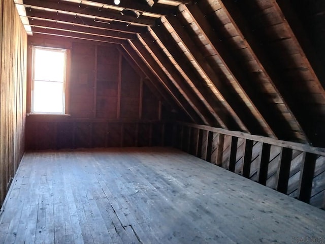 view of attic