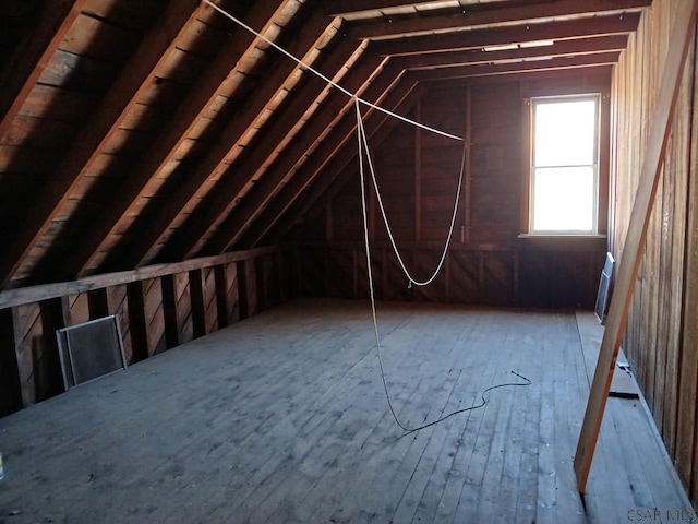 view of attic