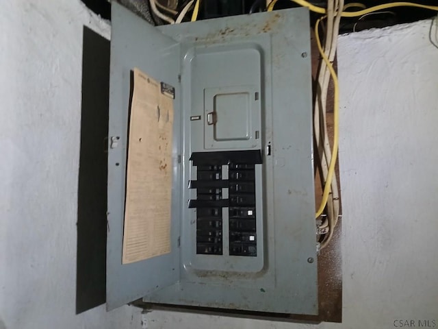 utility room with electric panel