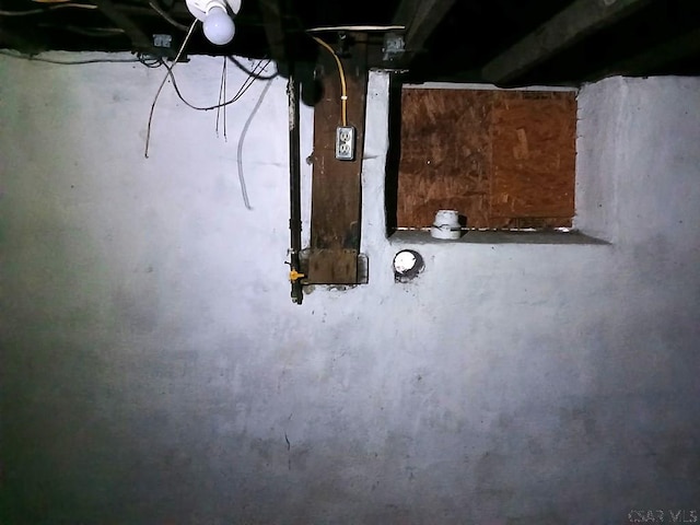 view of basement