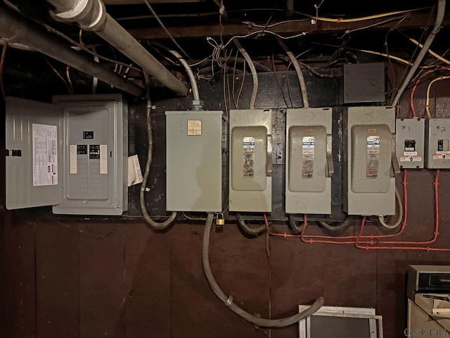 utility room featuring electric panel