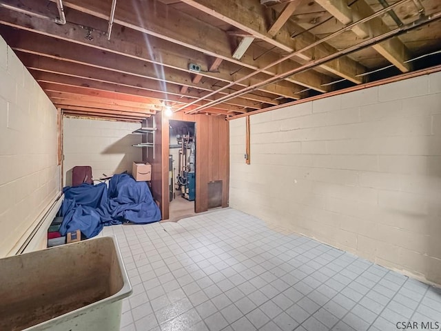 500 Randolph St, Ebensburg, PA 15931 - unfinished basement with tile patterned floors