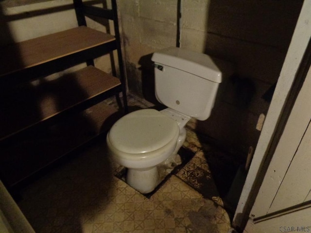 bathroom featuring toilet