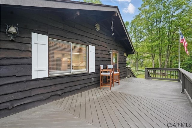 112 Ottawa Ln, Central City, PA 15926 - view of wooden deck