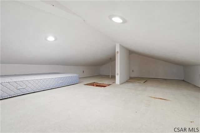 112 Ottawa Ln, Central City, PA 15926 - bonus room featuring lofted ceiling and carpet flooring