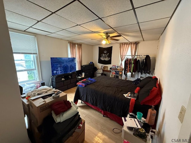 190 Beatty Ave, Johnstown, PA 15906 - bedroom featuring light wood-style floors and a drop ceiling