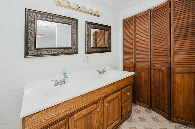 bathroom featuring vanity