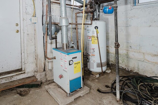 utilities featuring water heater