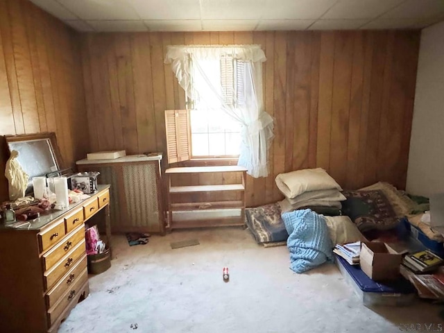 1840 Soap Hollow Rd, Tire Hill, PA 15959 - bedroom featuring wooden walls