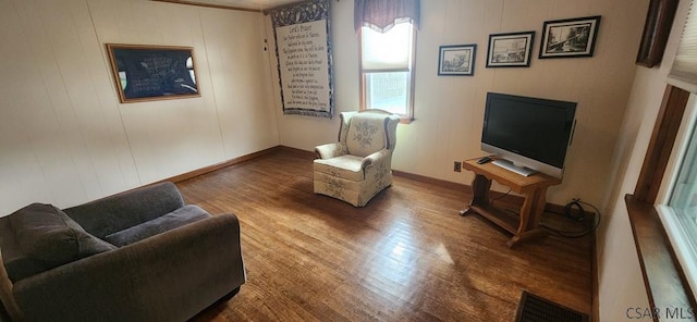 interior space featuring hardwood / wood-style flooring