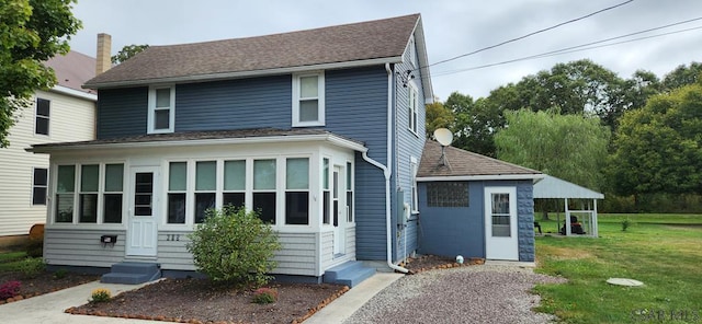 front of property featuring a front yard