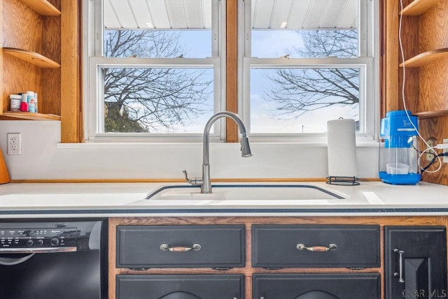 kitchen featuring dishwasher and sink