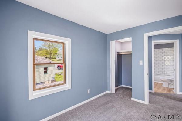3445 Graham Ave, Windber, PA 15963 - unfurnished bedroom featuring carpet flooring and a closet